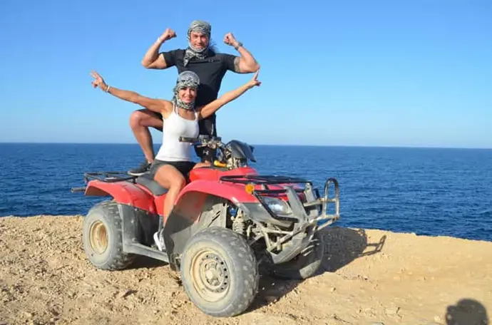 Makadi Bay: Morgens oder Sonnenuntergang Quad & ATV Abenteuer & Meerblick