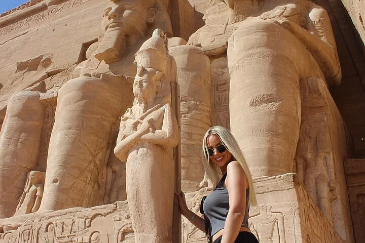 Monumental Great Temple of Ramses II at Abu Simbel, near Aswan